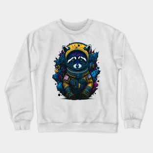 Space Pioneer Raccoon Crewneck Sweatshirt